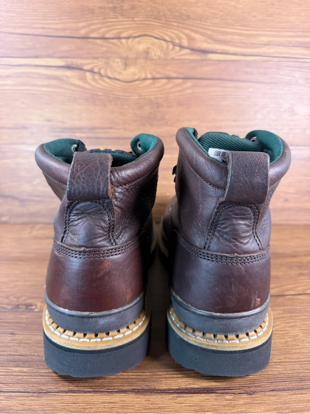 Georgia Giant Mens Size 15‎ Brown Classic Leather Lace Up Work Boots Shoes